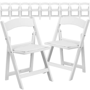 Resin chairs online white